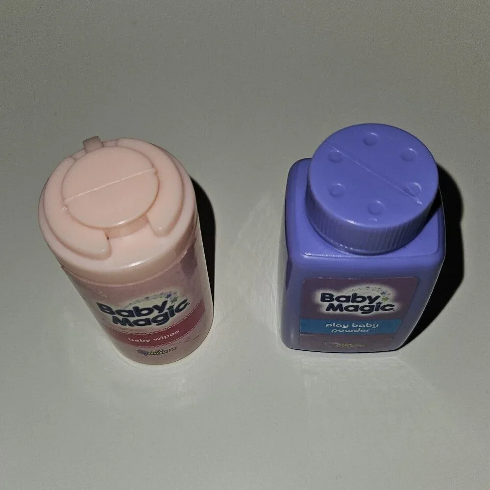 Baby Magic Powder Wipes New Adventures 2012 Doll Accessory Toy Lot Pretend Play